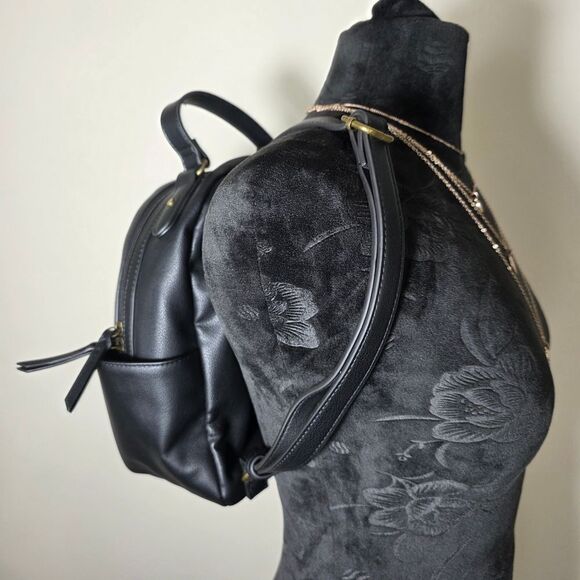 Style & Co. Black Faux Leather  Backpack - Picture 17 of 17